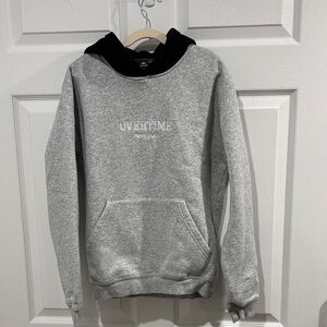 Overtime Kids Gray and Black Hoodie